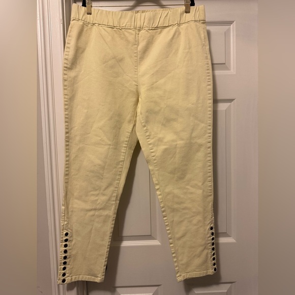 Soft Surroundings Yellow Women's Jeans - Picture 1 of 8